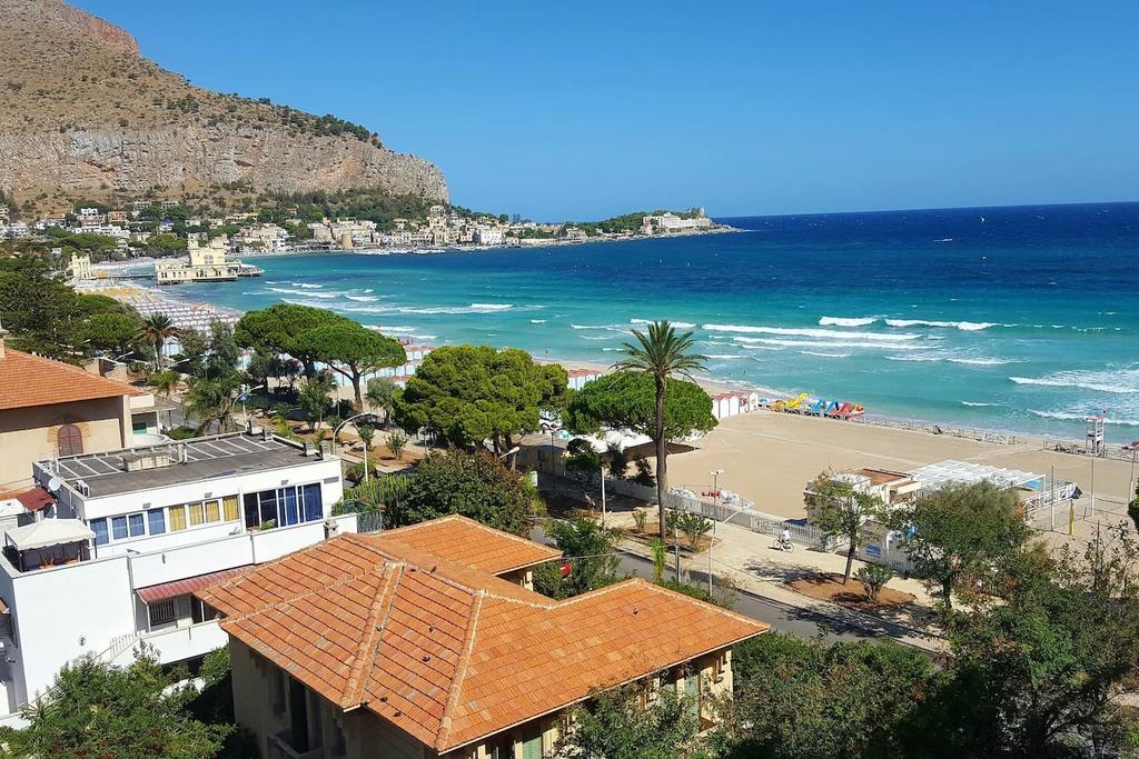 Mondello Luxury Apartment On The Beach Kültér fotó